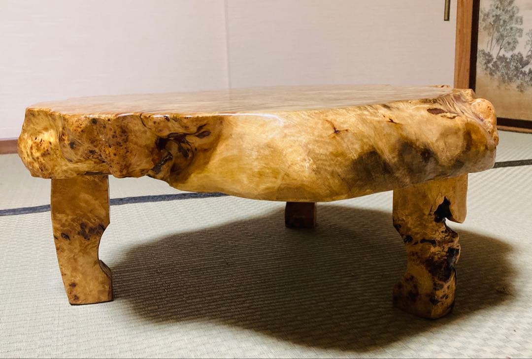 天然木　瘤　置物台　花台　香炉台