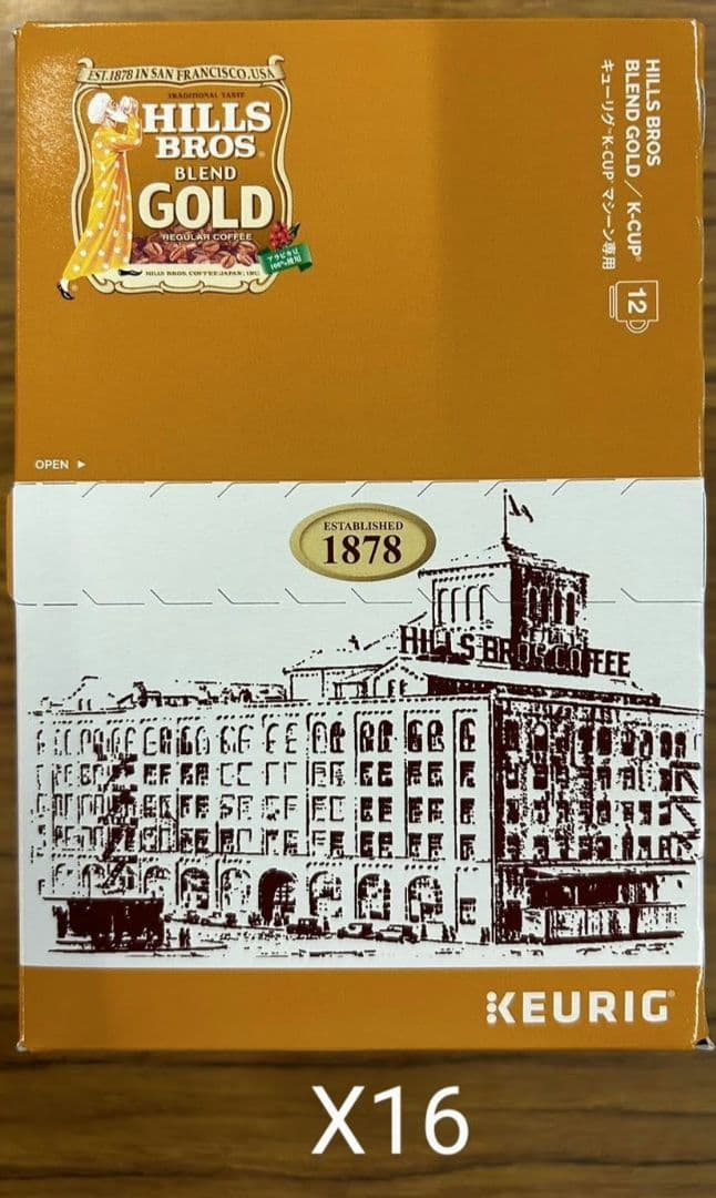 超お得商品～キューリグkカップ　ヒルスブレンドゴールド 16箱セット