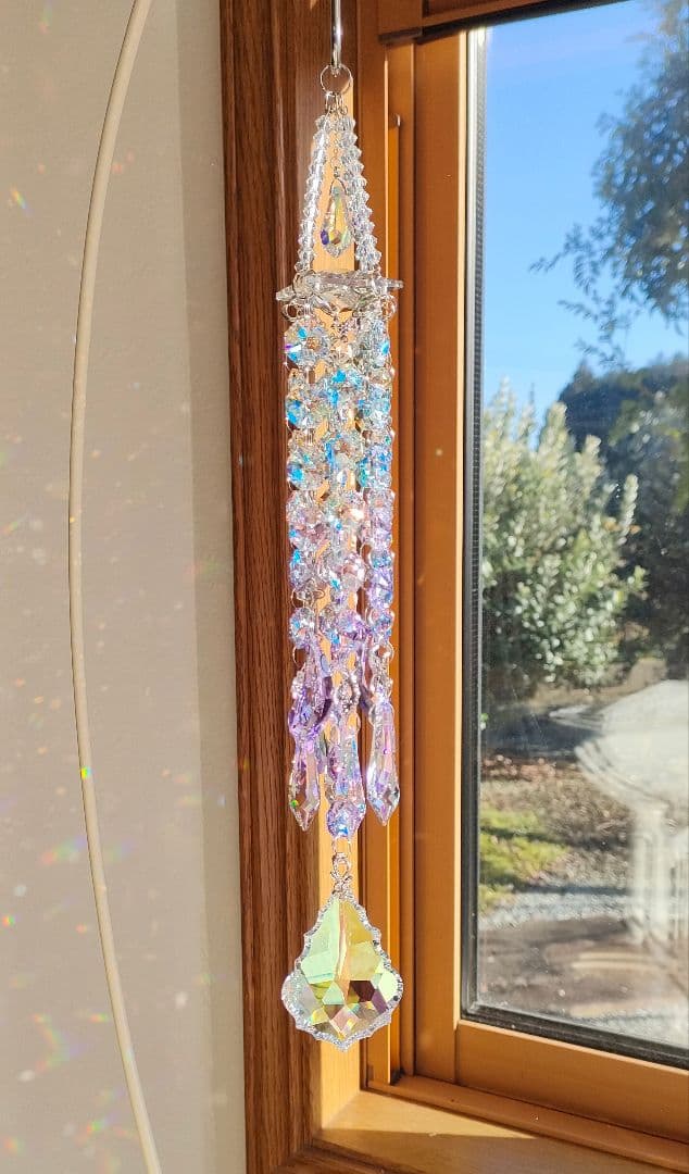 スワロフスキー✨️サンキャッチャー✨️ペンデロークバイオレットAB 63mm