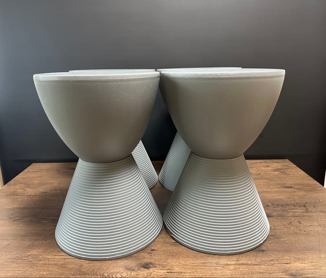 【Kartell カルテル 】 プリンスアハ モダン インテリア (グレー)4脚