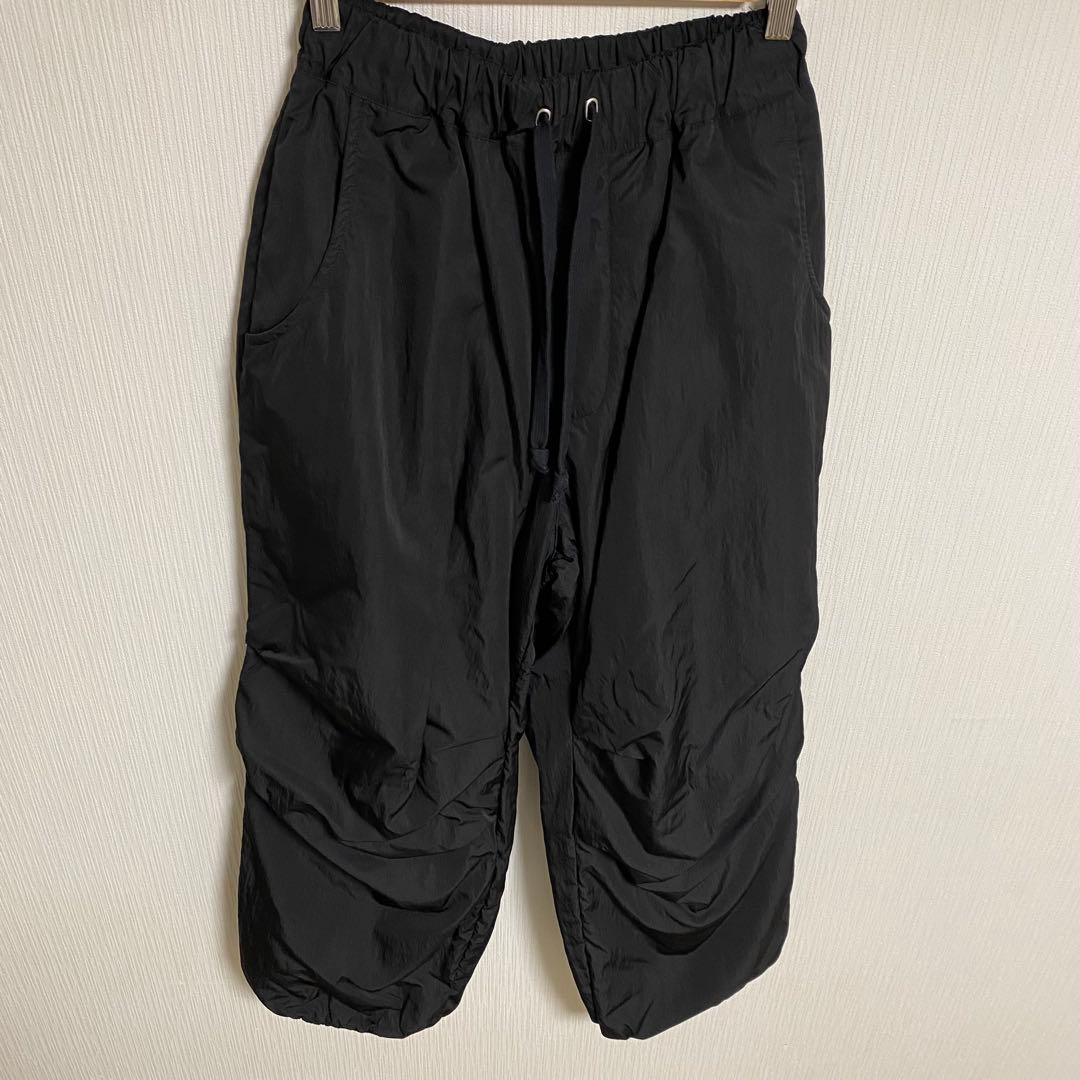 【都】黒 ボトムス Warm Drawstring Pants