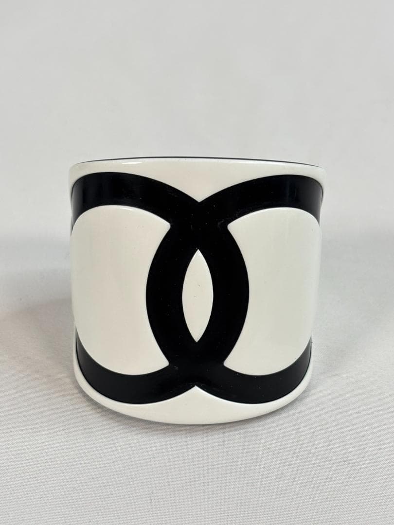 CHANEL バングル ブレスレット ココマーク ホワイト