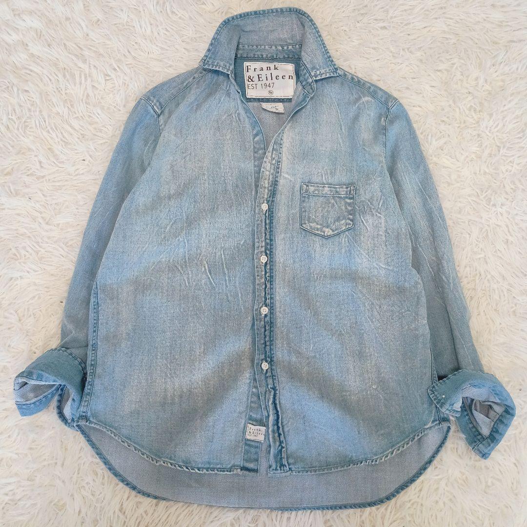 フランクアンドアイリーン スキッパー　デニムシャツ