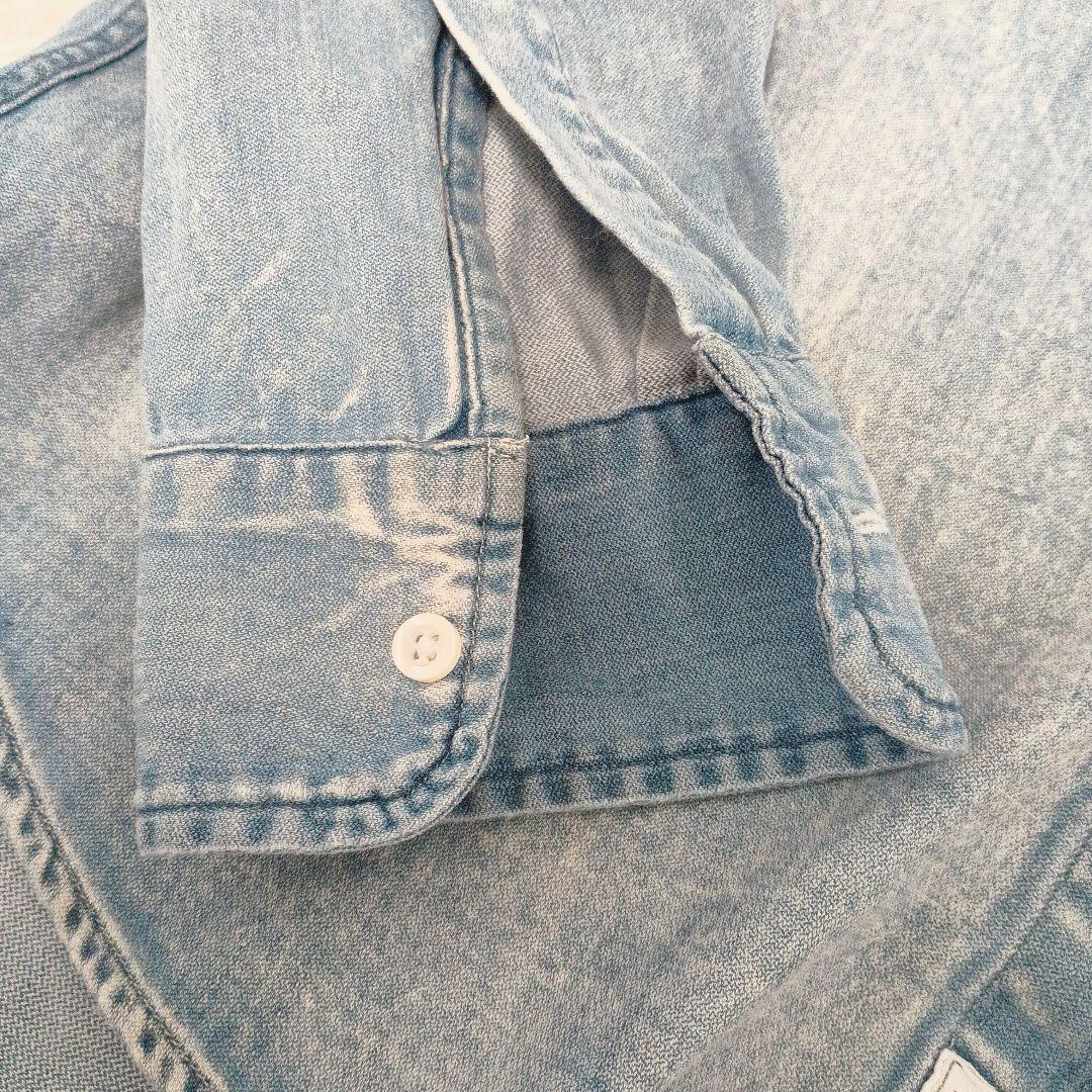 フランクアンドアイリーン スキッパー　デニムシャツ