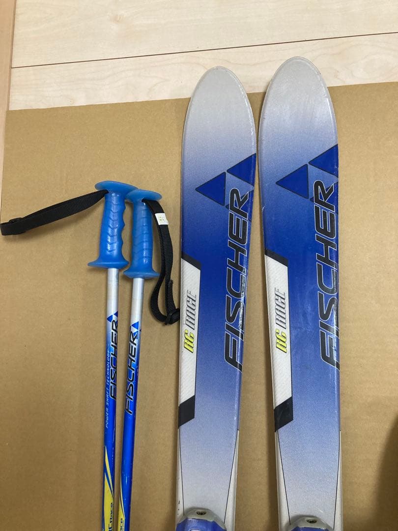 Fischer　ジュニア用　スキー板128cm ブーツ24cm ストック95cm