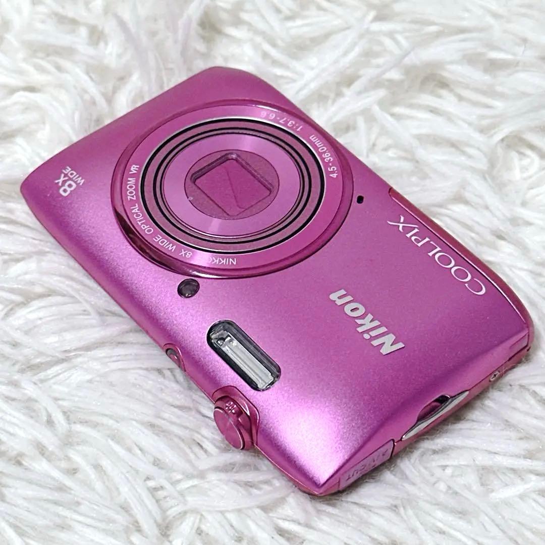 【極美品】Nikon COOLPIX S3600 ピンク デジカメ バッテリー