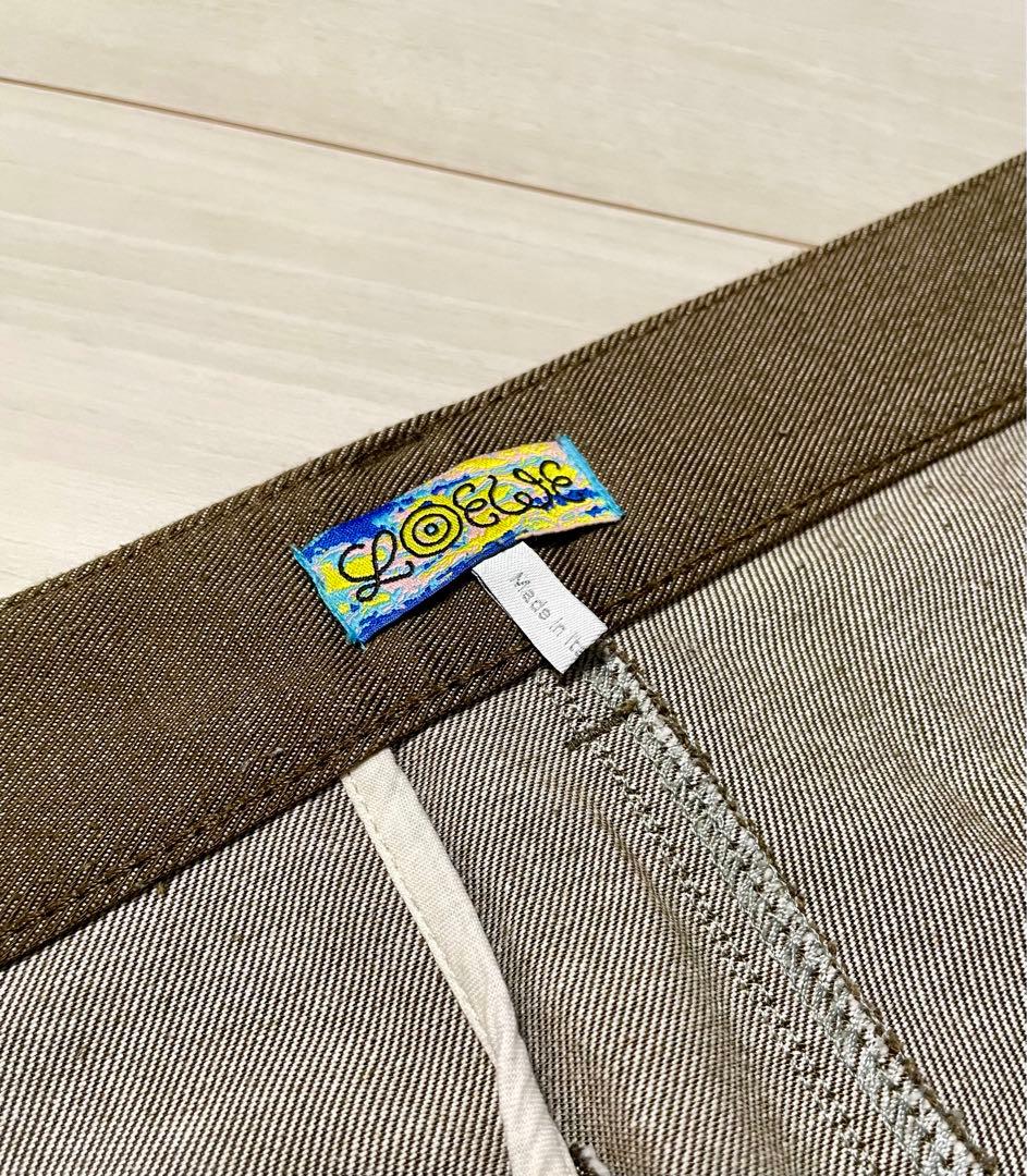 LOEWE ロエベ コットン カーゴ パンツ カーキ 46サイズ
