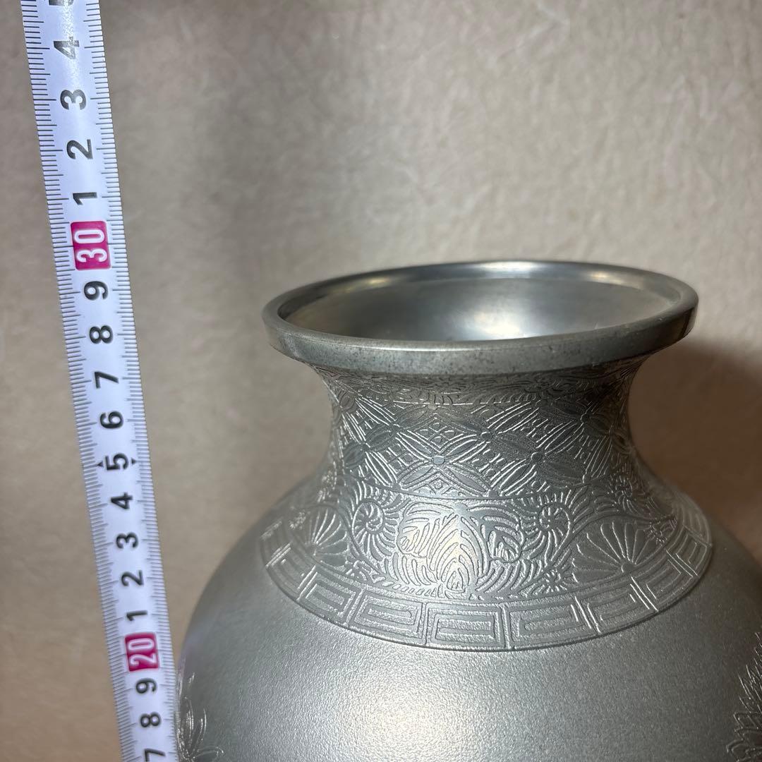 金属工芸 薩摩 星山堂製 錫 花器