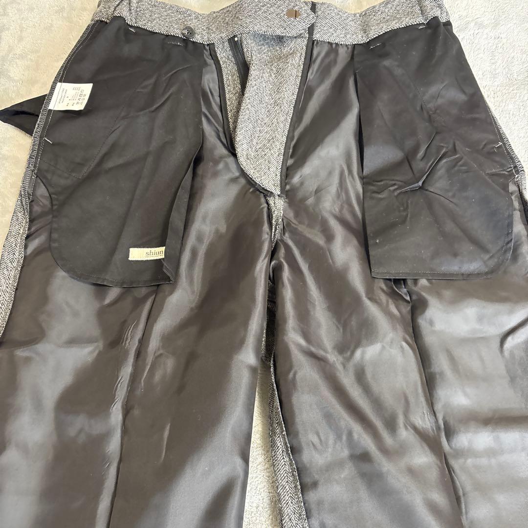 shiun TWEED STRAIGHT TROUSERS Sサイズ