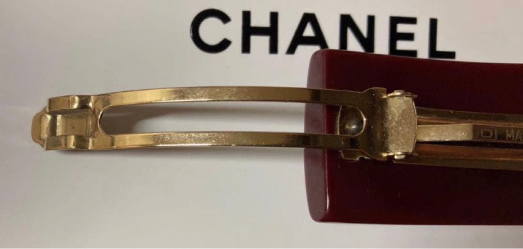 パリで購入❤️CHANEL❤️彫金細工　プレート　バレッタ❤️激レア　ヴィンテージ