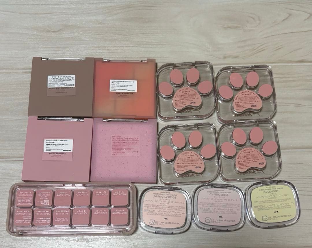 12個セット【デイジーク 】【ミルフィー 】【クリオ 】アイシャドウパレット他