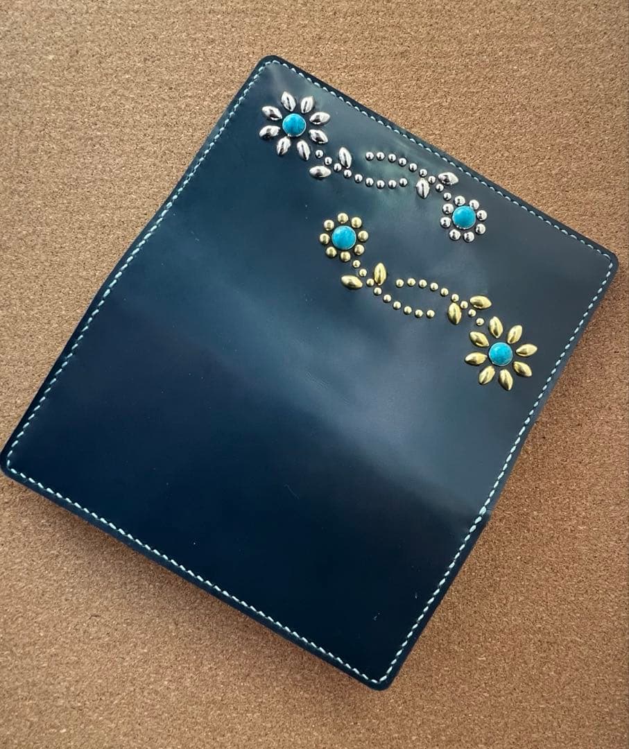 ロングトラッカーウォレット LTW_2twガラスレザー　ネイビー