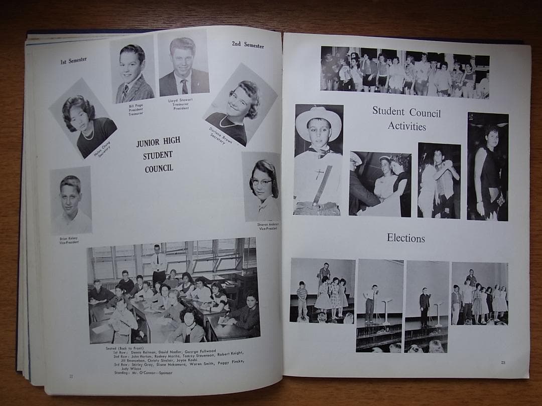 1962年米軍ワシントン・ハイツの代々木スクールの年鑑アルバム