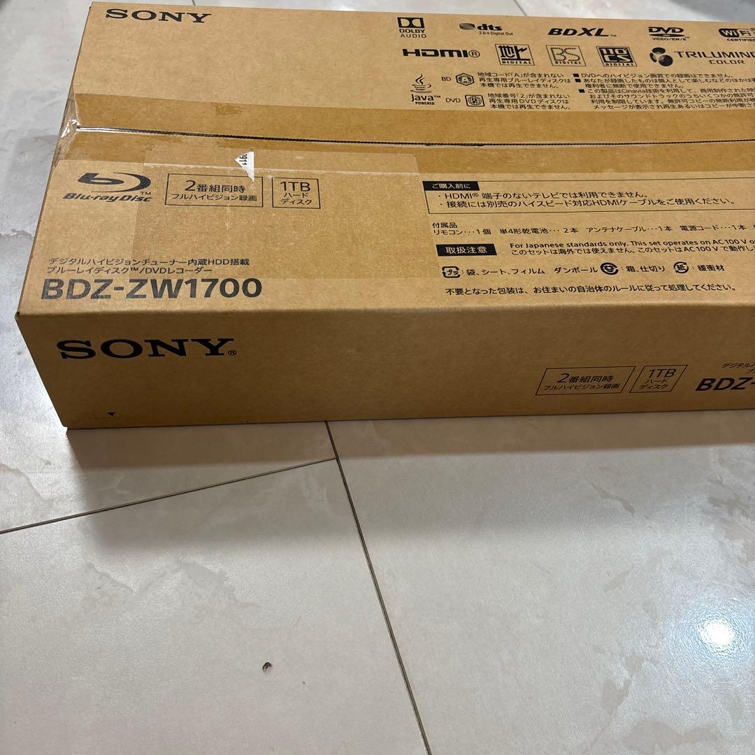 SONY ブルーレイディスク　　　　　　BDZ-ZW1700