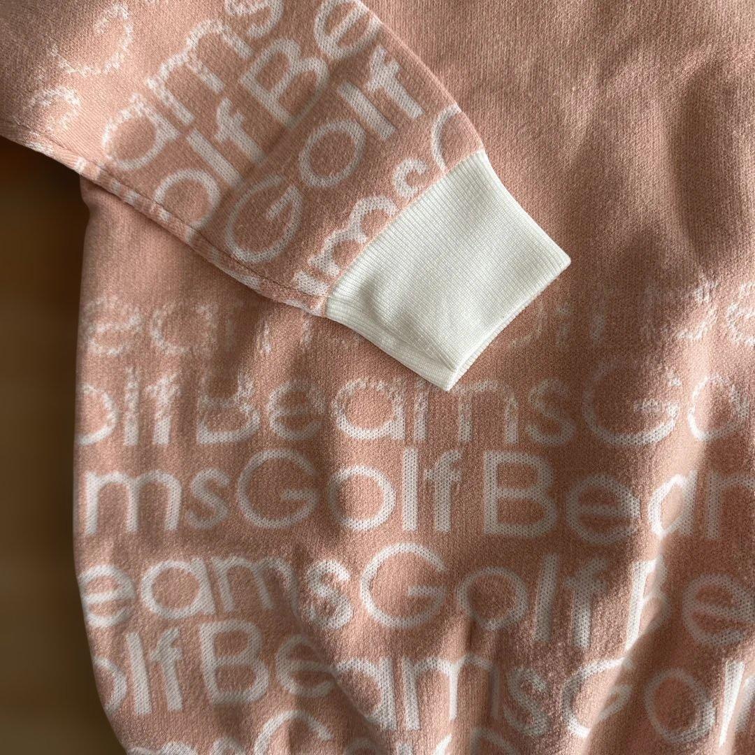 週末値下BeamsGolf ピンク 防風ニット　スカートセット　L サイズ　美品
