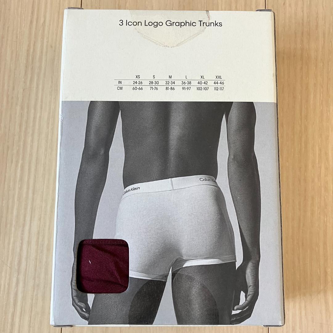 カルバンクライン ボクサートランク S 3枚 Icon Logo Graphic