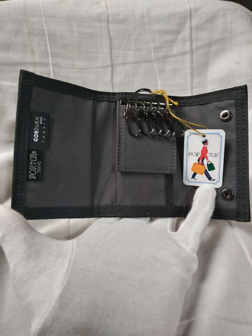 PORTER CORDURA ブラックキーケース