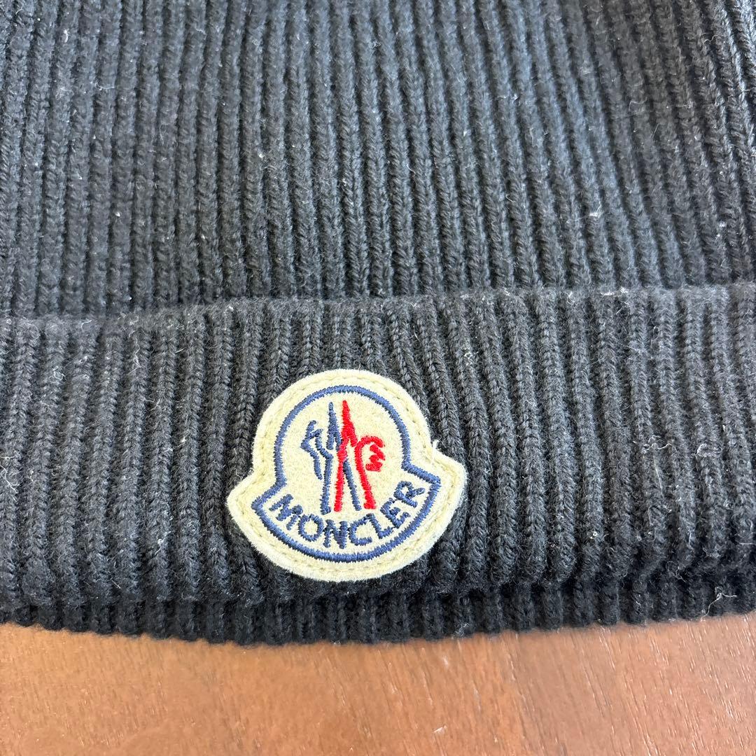 【最終値下】MONCLER モンクレール　ニット帽【ブラック】