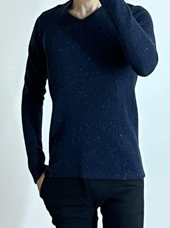 定価3万 wjk W-face V neck knit L ニット akm