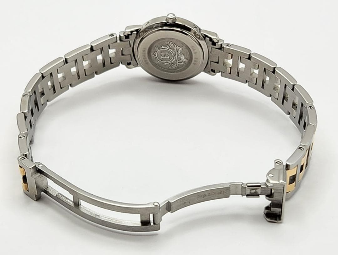 HERMES　CL4.220　エルメス　クリッパー　 Whiteシェル 保証書付