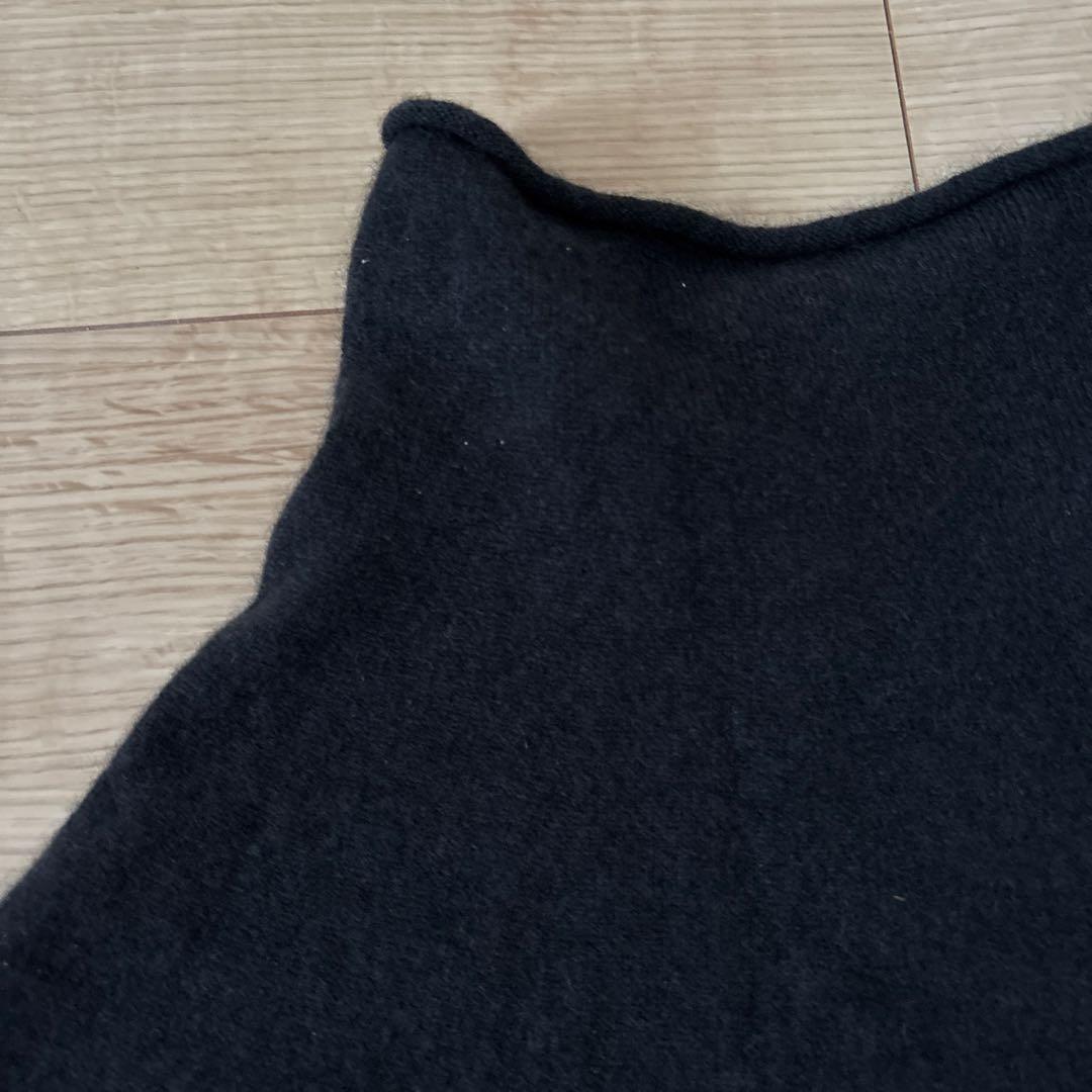 evam eva カシミアスヌード　黒