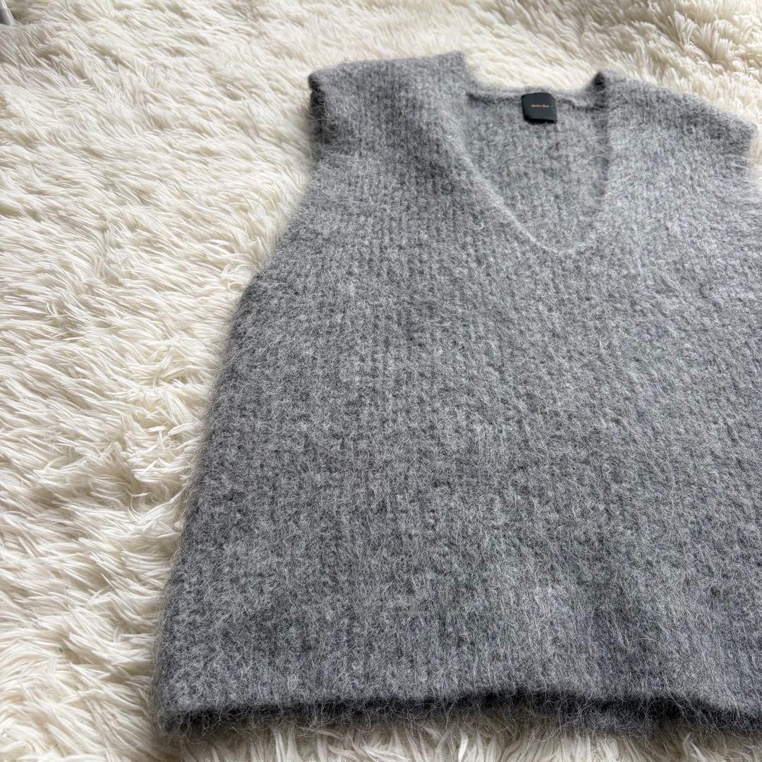 美品 2024AW spick&span アルパカ混ニットベスト　ふわふわ F