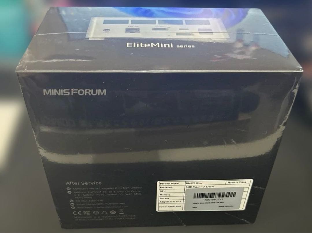 新品未使用 MINISFORUM UM870 Slim