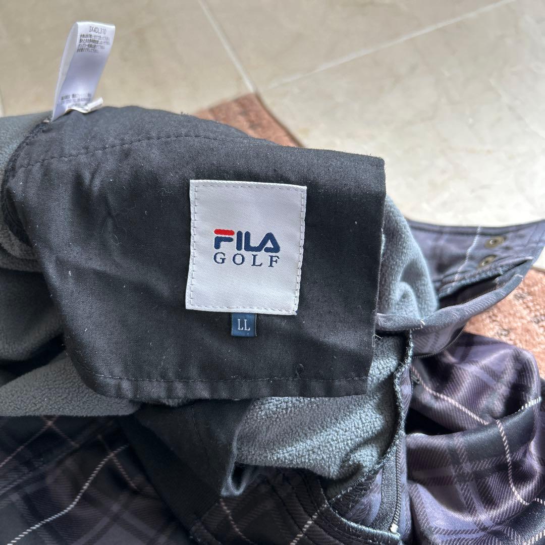 ★美品★FILA GOLF 防寒 スタイリッシュ セットアップ ウェア LL
