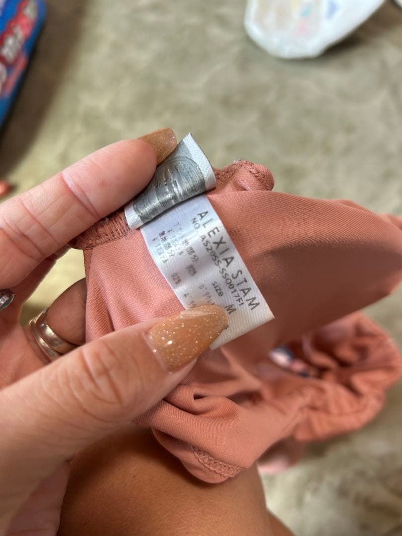 ALEXA STAM セパレートビキニ ピンク・グレー