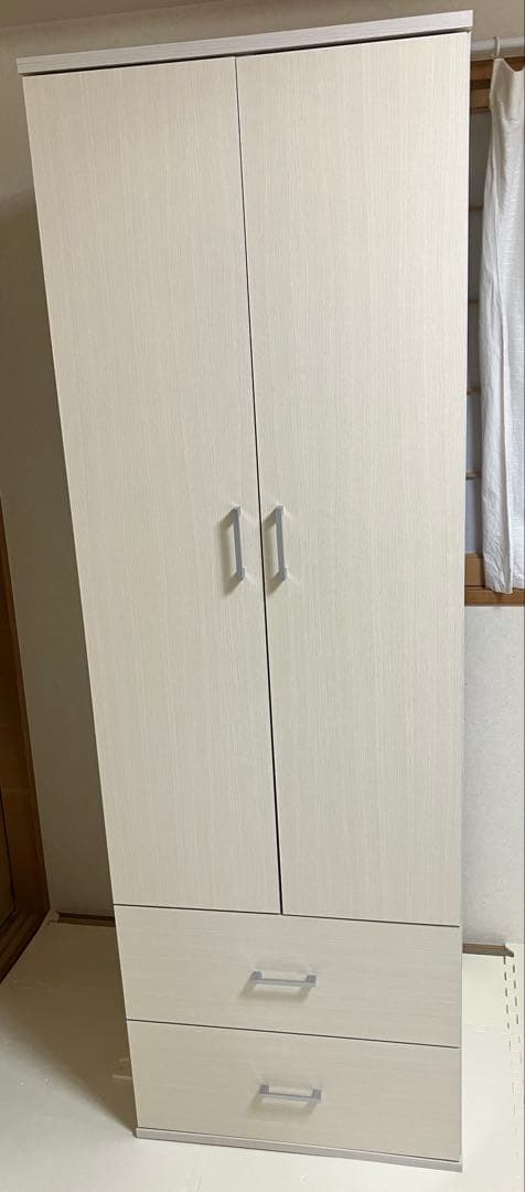 みやび　ニトリ　ワードローブ　マーレ1860 ホワイトウォッシュ