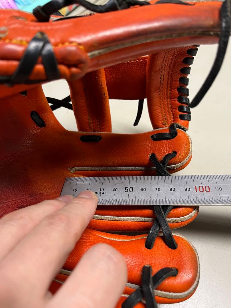 タマザワ　玉澤　軟式　グローブ　内野手　右投げ　オレンジ