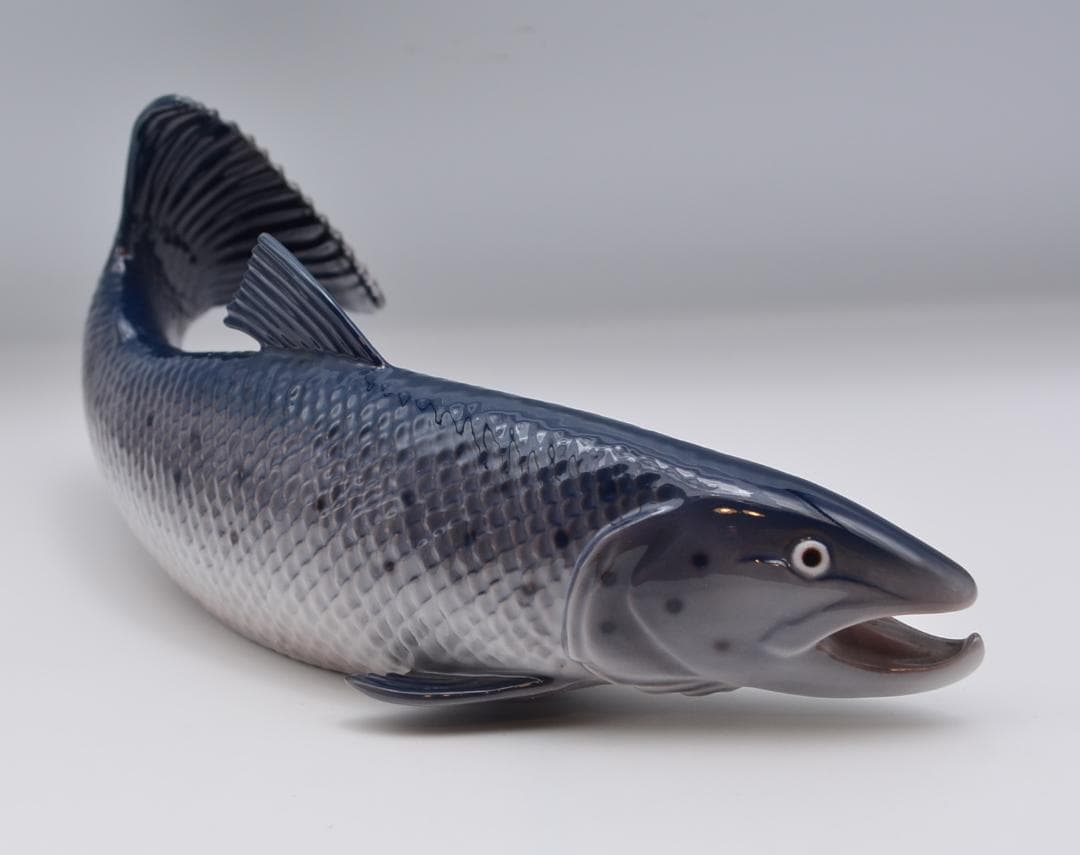 サーモン／マス　２体おまとめ　★ロイヤルコペンハーゲン　デンマーク　ご成約済み