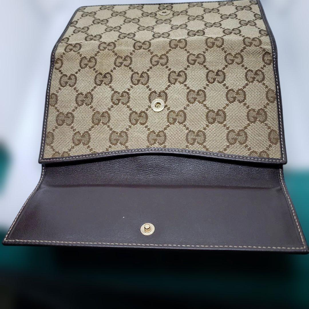 GUCCI GGキャンバス 長財布 ハートロゴ