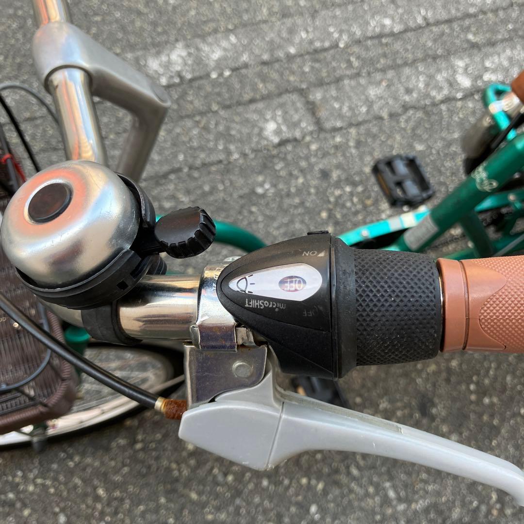 ピカ　自転車　三輪車　緑　買い物にも安心前タイヤ20インチタイヤ16インチ