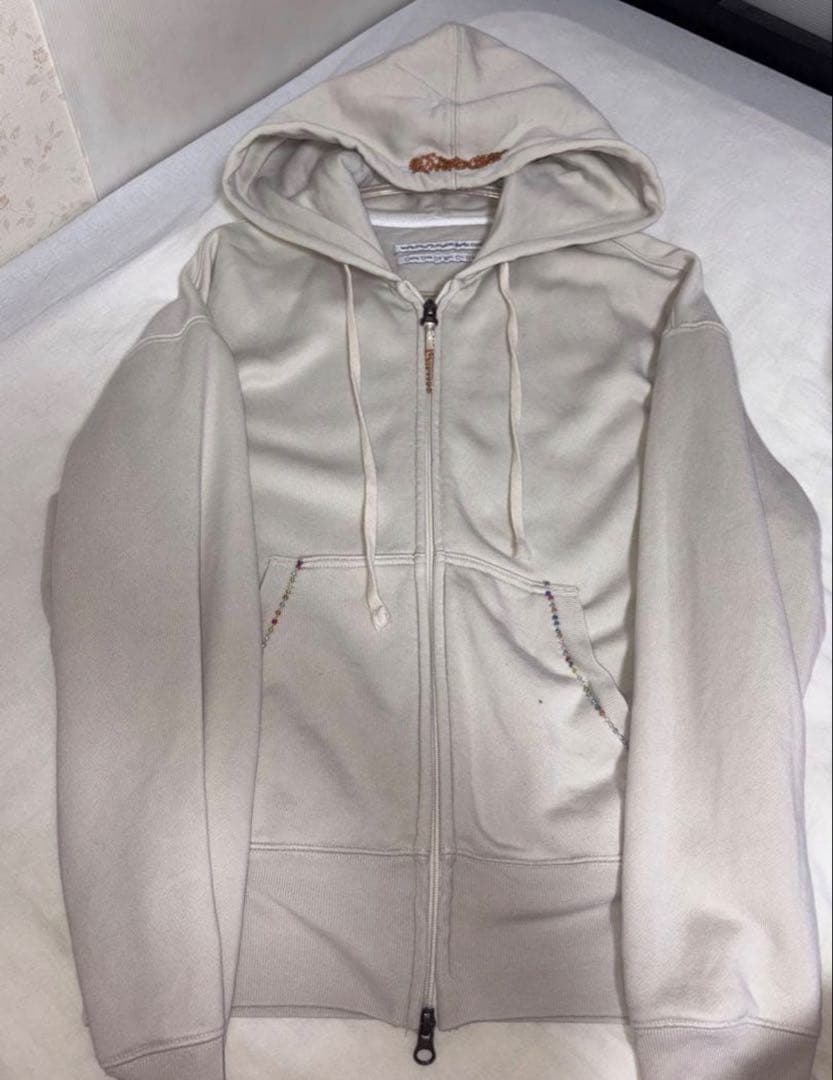 SCULPTOR Beaded Hoodie Zip Up パーカー M