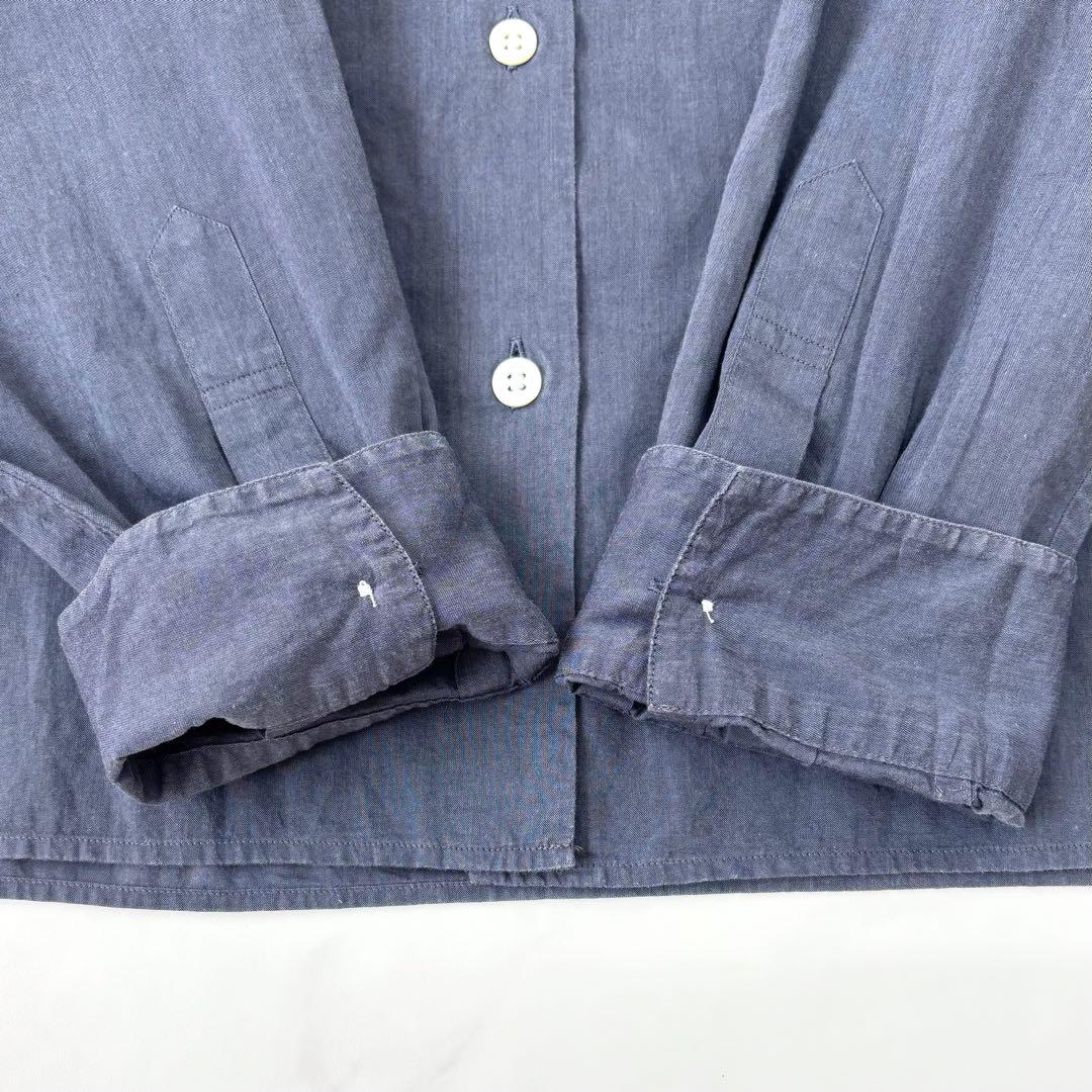 マーガレットハウエル ネッカチーフカラー コットンシャツ 長袖 L 日本製