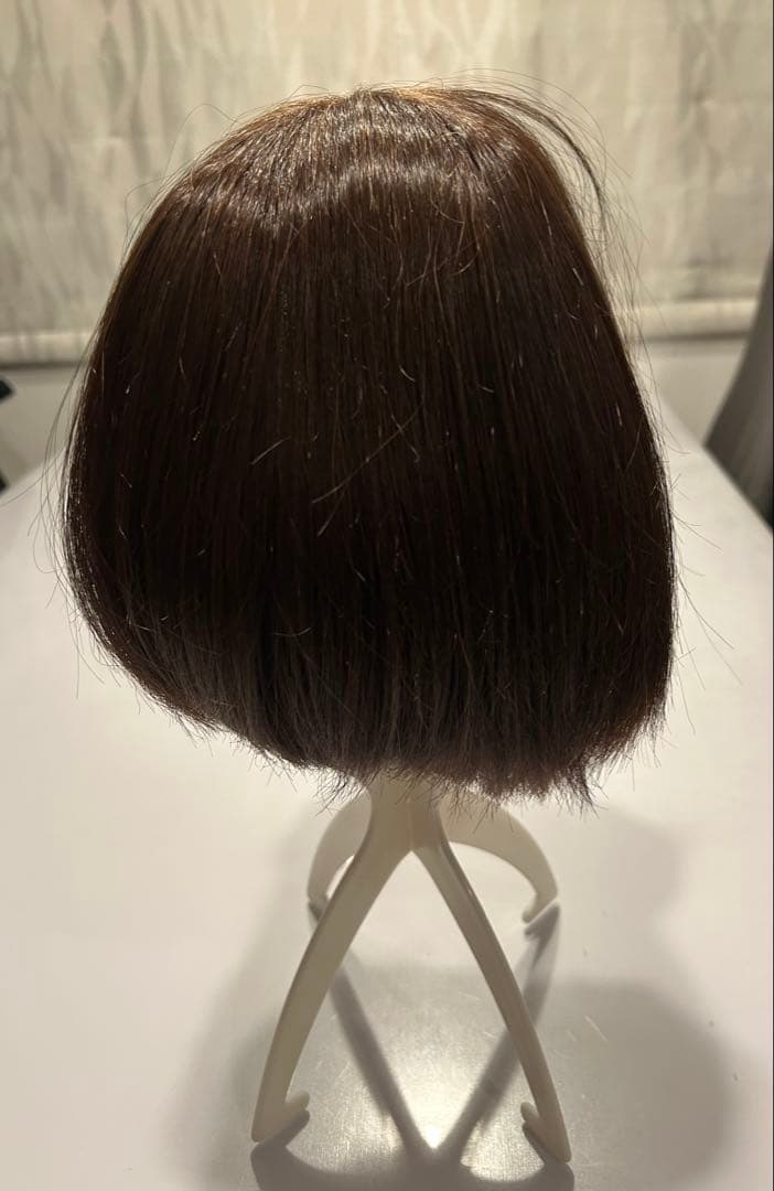 も*マ様 マロンブラウン ショートボブ 医療用フルウィッグ
