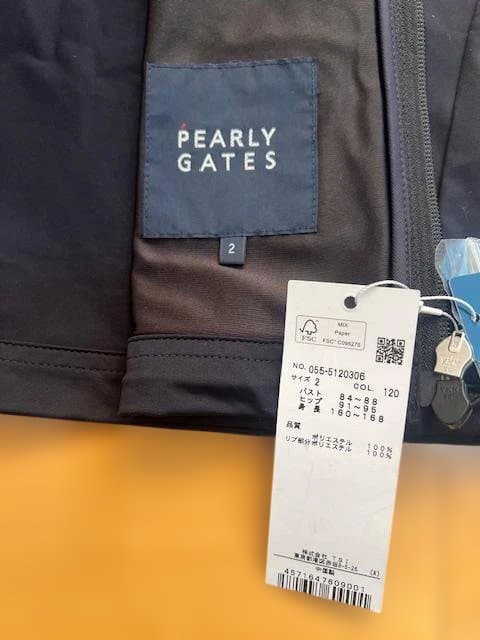 PEARLY GATES フード付きネイビージャケット