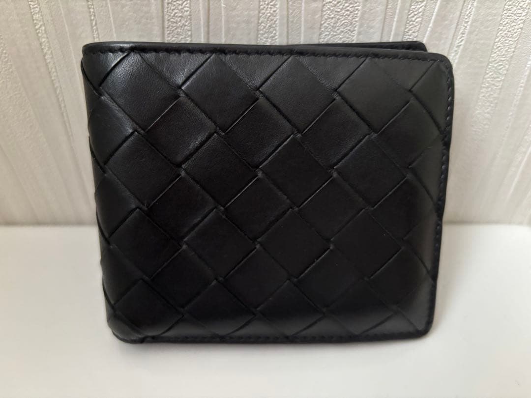 ボッテガ　BOTTEGA VENETA 二つ折り財布　ケース付き ブラック
