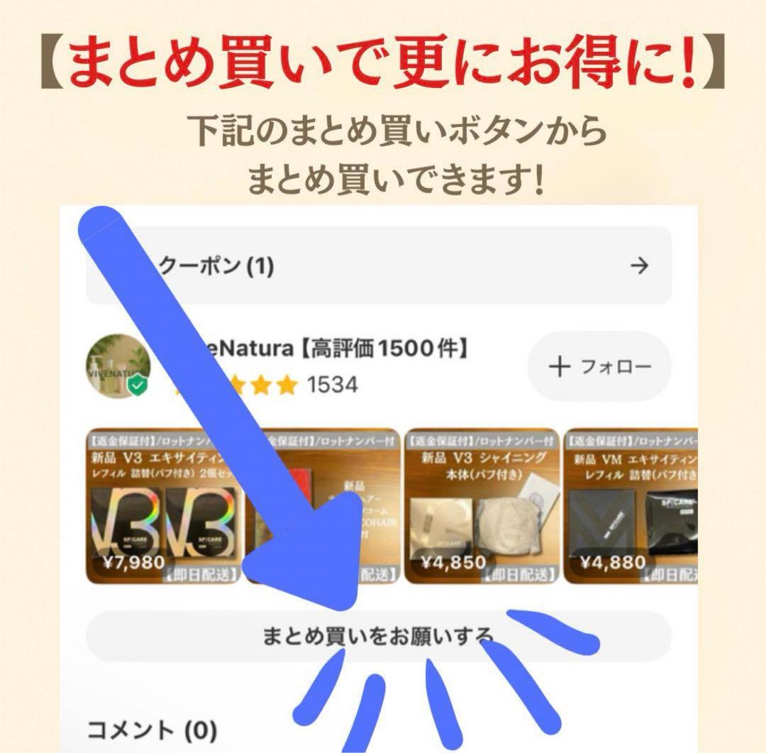 V3 エキサイティング ファンデーション 本体 2個 スピケア