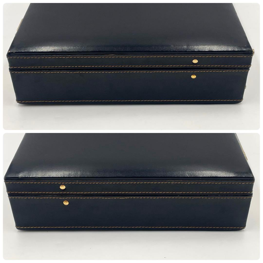 【入手困難】イヴ サン ローラン YSL レザー アタッシュケース ブラックA4