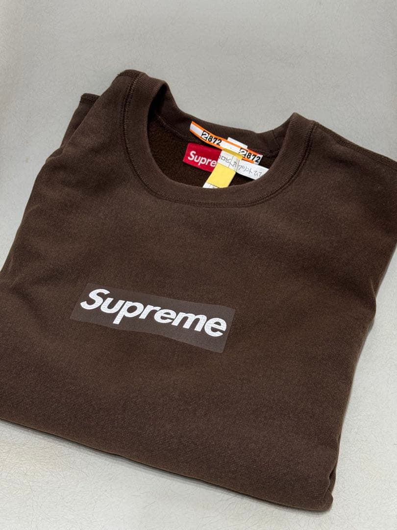 トップス SUPREME 25SS Washed Box Logo Crewneck