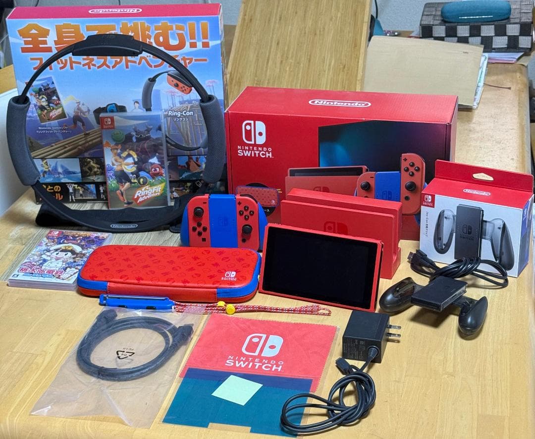 M*a様 【美品】 Nintendo Switch マリオレッド×ブルーセット
