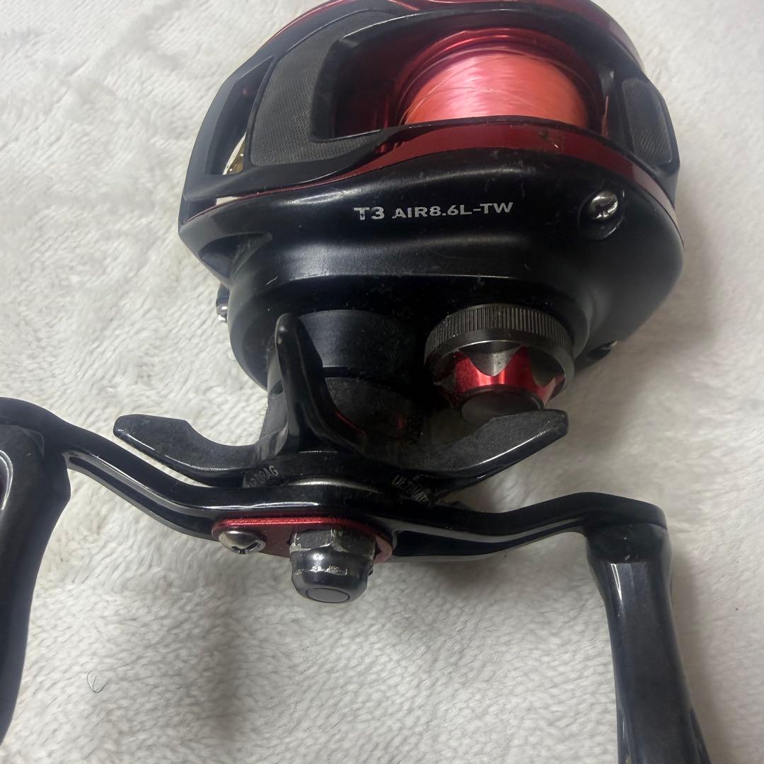ダイワ　T3 air 8.6L-TW ベイトフィネス　左巻き　カバー付き