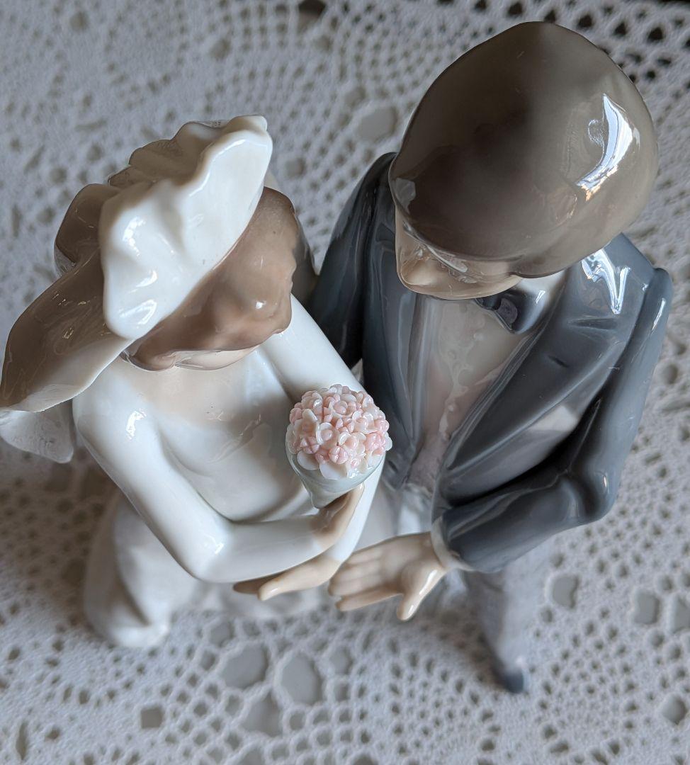 LLADRO ウェディング新郎新婦の陶器