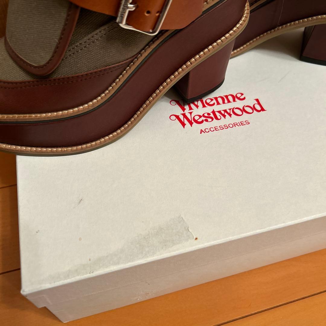 Vivienne Westwood 靴 ブーツ ウエッジソール ブラウン系