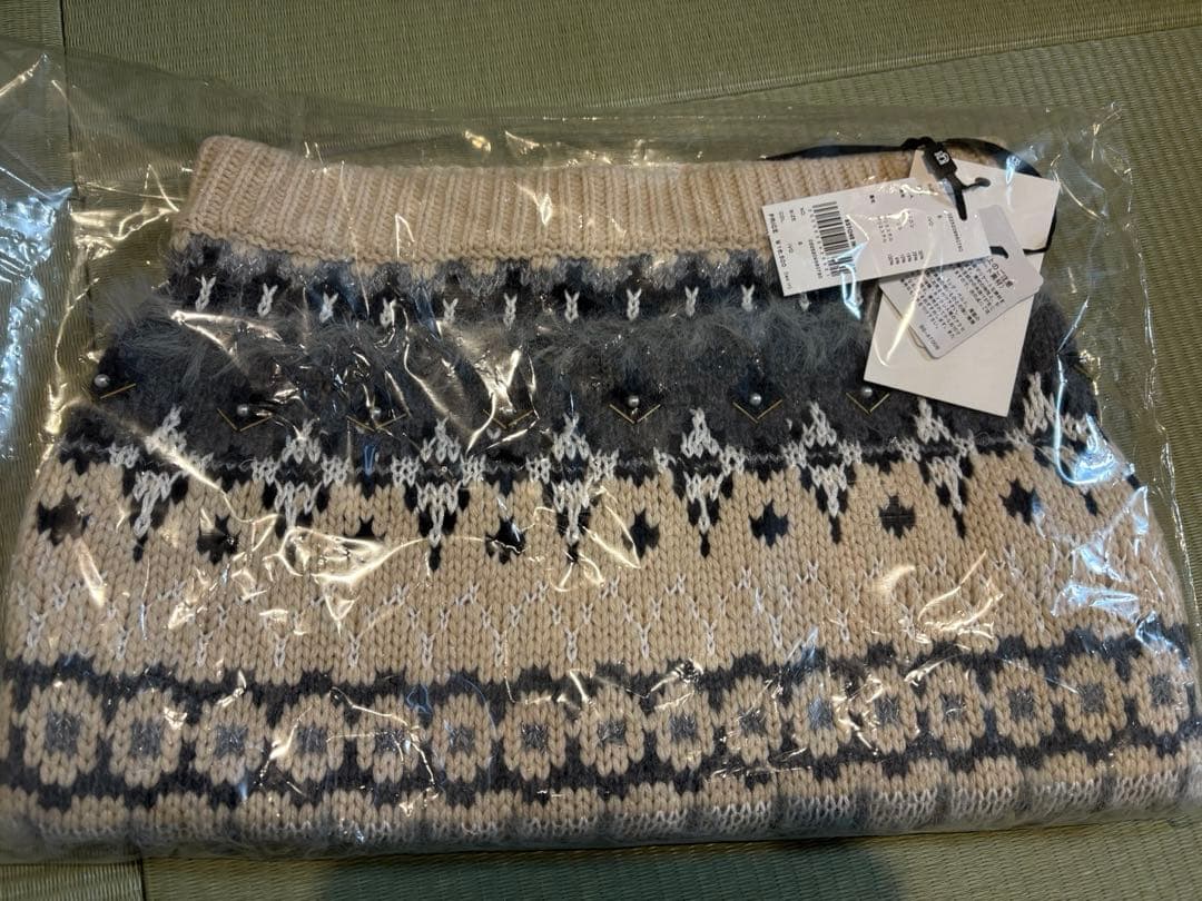 スカート Ameri UND LADY NORDIC KNIT SKIRT