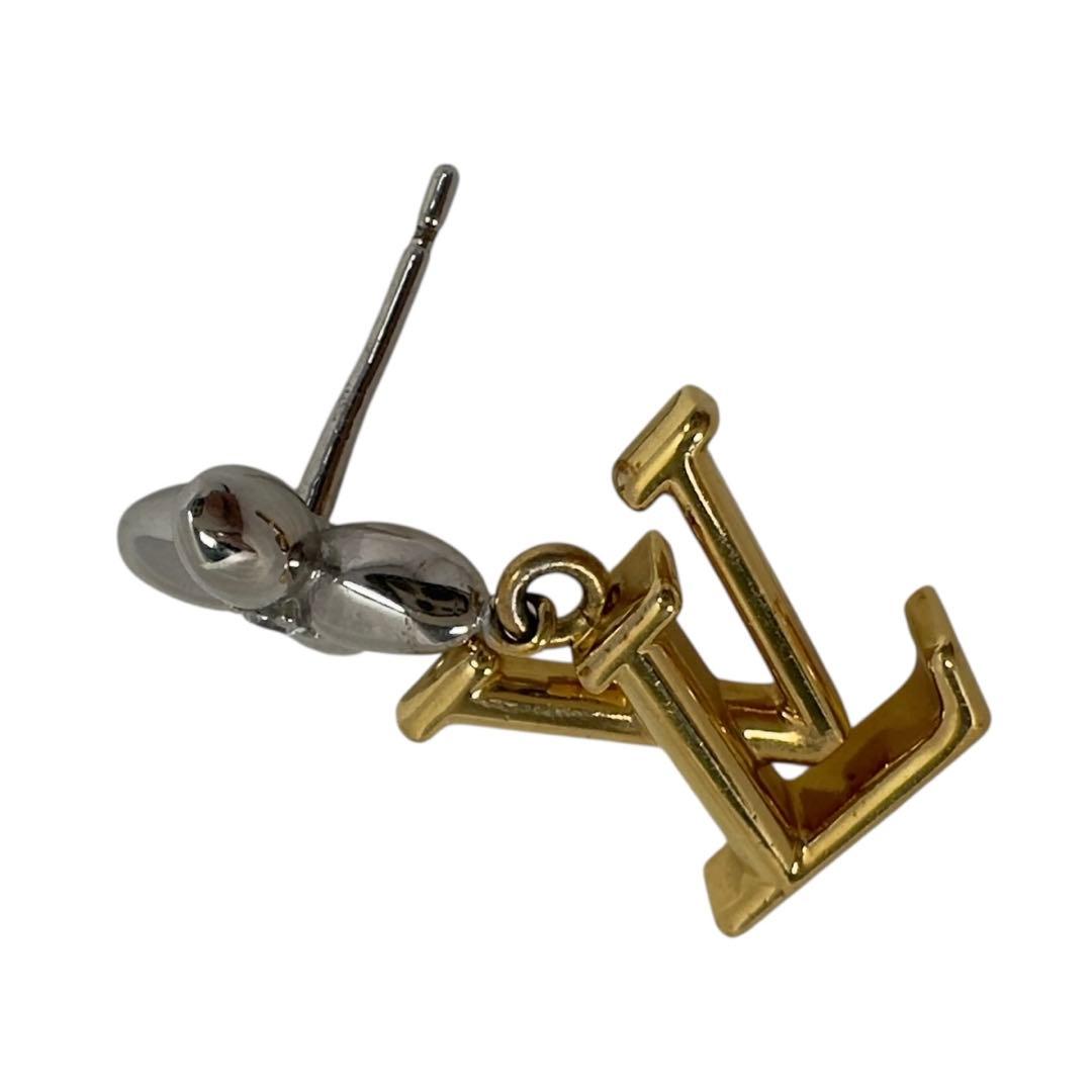 ルイヴィトン M01287 GP パンダント フラワー LVイニシャル ピアス