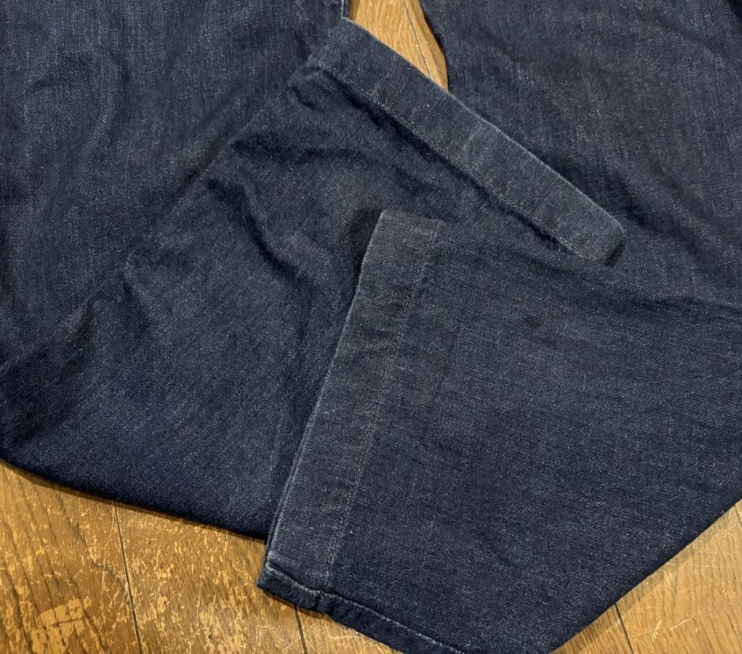 ＊桃太郎ジーンズ 出陣 濃紺 月桂樹ボタン つなぎ オールインワン 日本製 38