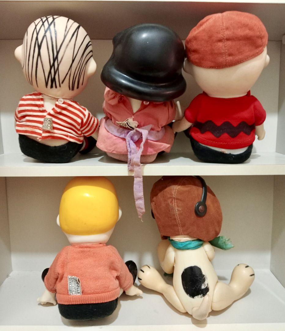 1966 ヴィンテージ スヌーピー ピーナッツザ・ギャング ポケットドール５体